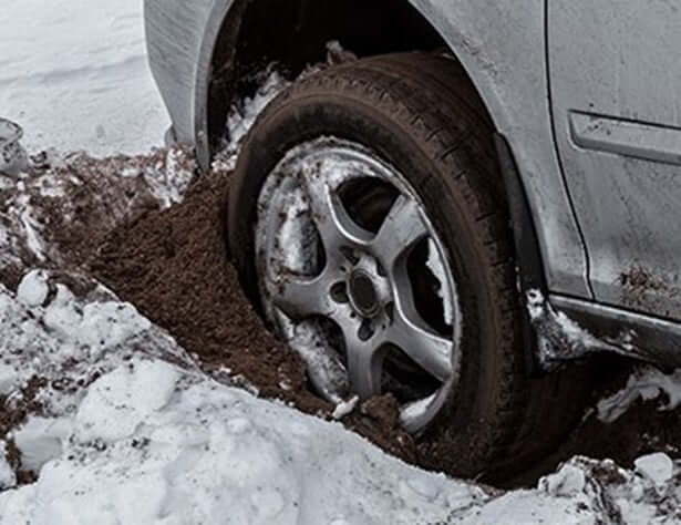 rocking your vehicle to get unstick in snow is potentially damaging