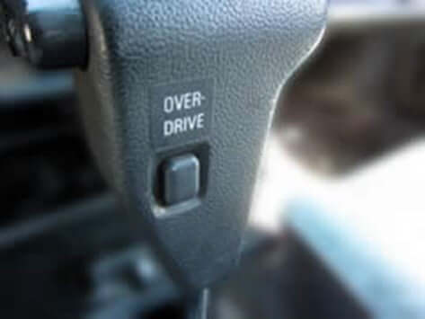 the correct use of your overdrive button