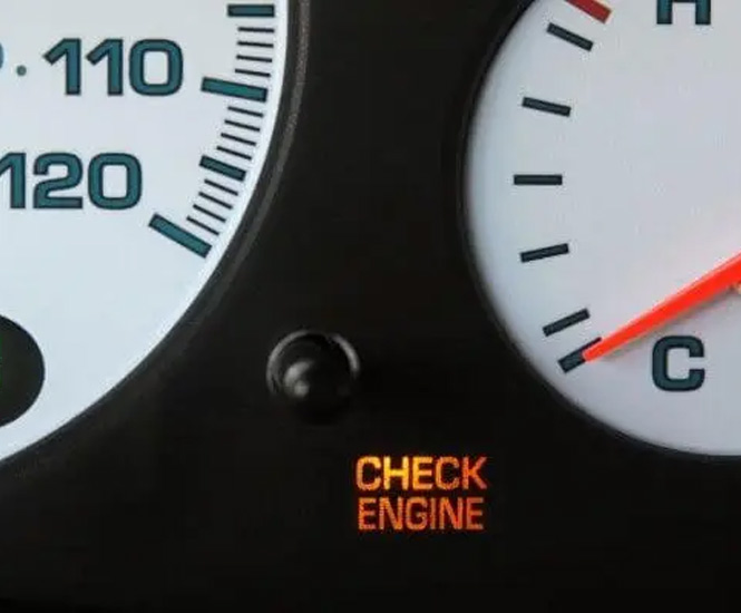 check engine light is on