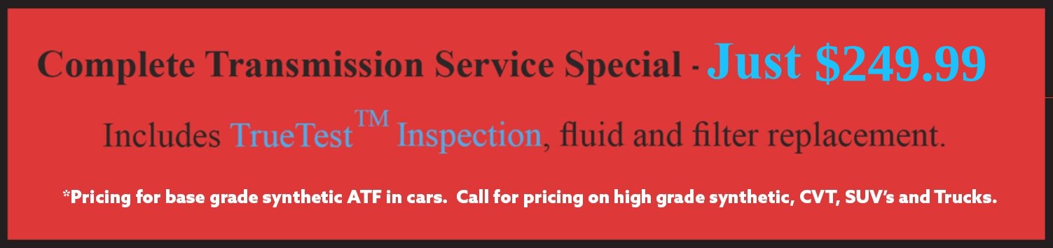 transmission repair special offers and deals